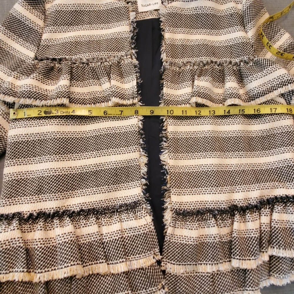 Soft Tweed Ruffle Blazer - Picture 5 of 6